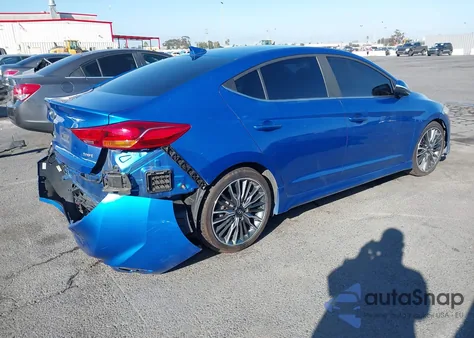 2018 Hyundai Elantra Sport z USA, uszkodzony, nr VIN KMHD04LB2JU598510